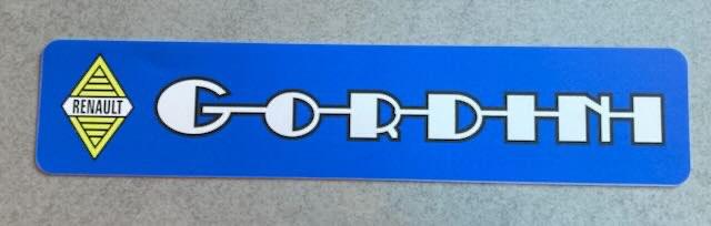 RENAULT GORDINI  kentekenplaat, Ophalen of Verzenden, Zo goed als nieuw, Auto's