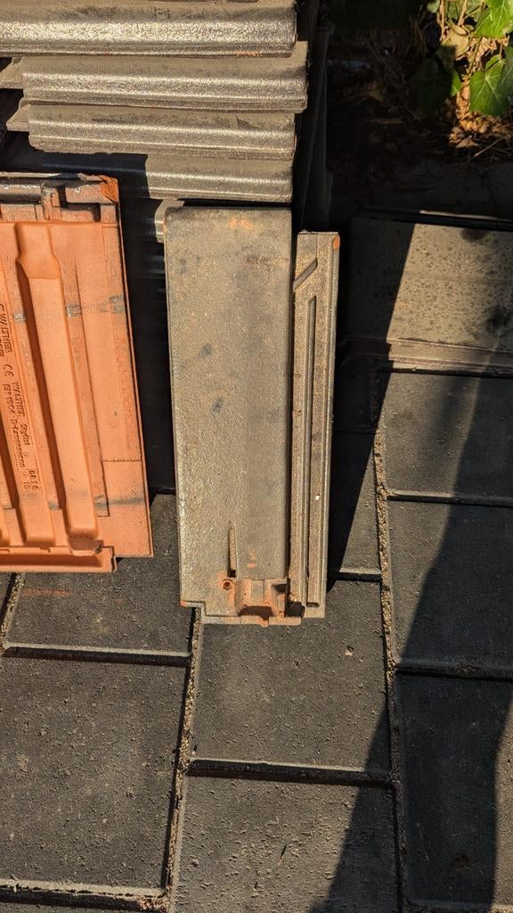 Platte dakpannen - Diverse kleuren en materialen, Doe-het-zelf en Verbouw, Dakpannen en Dakbedekking, Ophalen, Gebruikt, 15 m² of meer