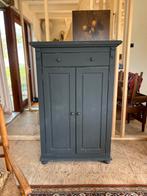 Kledingkast, meidenkast, grijs / antraciet vintage, Ophalen, Zo goed als nieuw