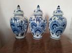 3 Delftsblauwe vazen, kaststel, Antiek en Kunst, Ophalen