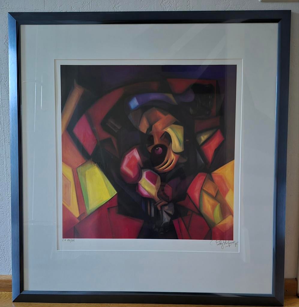 Patty Harpenau Zeefdruk EA 23/25 - Geometrisch Abstract, Ophalen