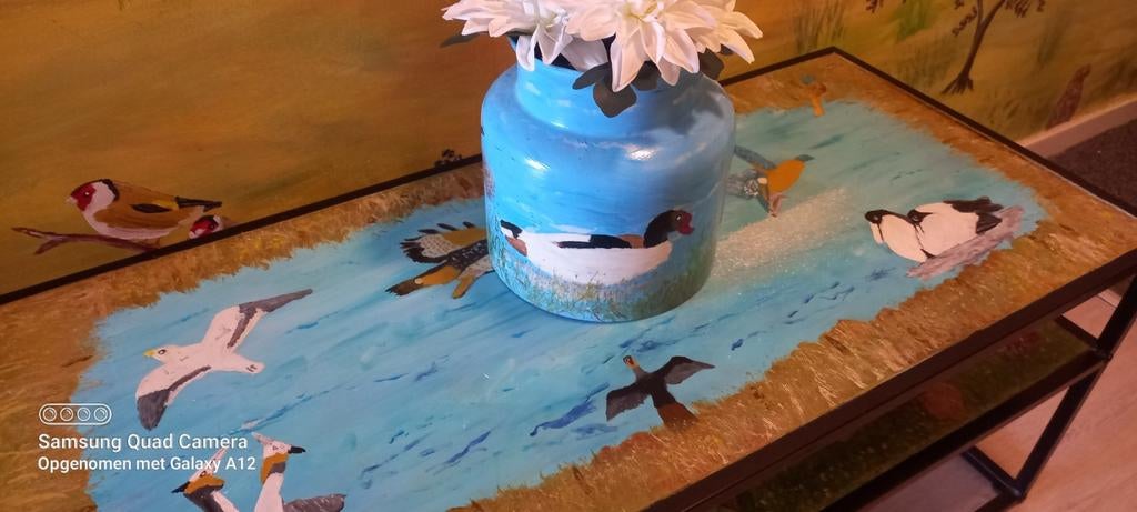 Tafel, Huis en Inrichting, Tafels | Bijzettafels, Ophalen of Verzenden, Rechthoekig, 75 cm of meer, 60 cm of meer