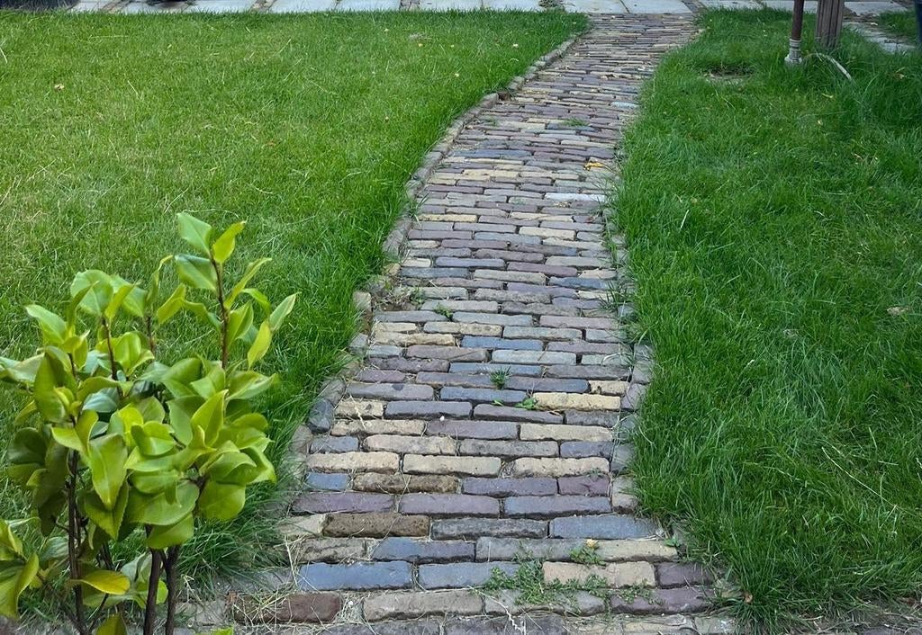 Oud gebakken Hollandse waalformaat straatstenen, Tuin en Terras, Tegels en Klinkers, Ophalen, Gebruikt