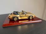 Gold plated Porsche 911 Carrera Cabriolet modelauto, Overige merken, Auto, 1:32 tot 1:50, Ophalen of Verzenden