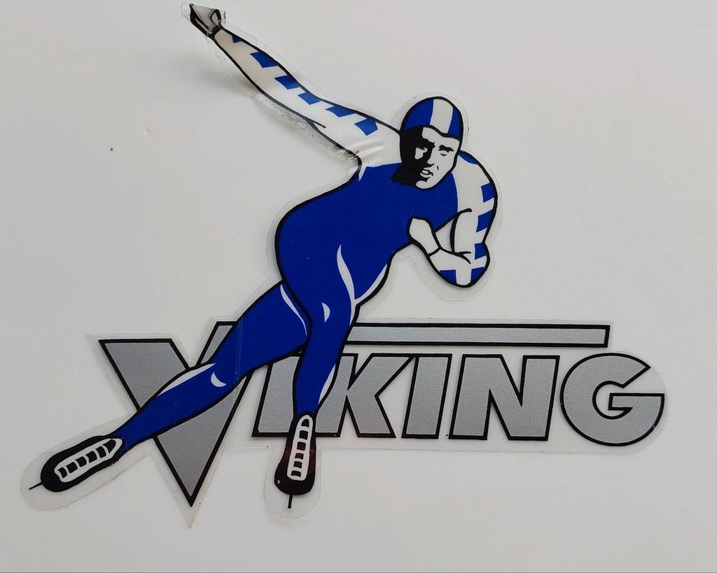 Viking schaatsen raam stickers 6x, Ophalen of Verzenden