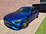 Mercedes-Benz C-klasse 180 AMG Night Edition Pano, Auto's, Mercedes-Benz, Automaat, 4 cilinders, Blauw, Leder