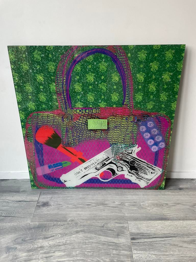 Cobra Art schilderij tas designer kunstwerk schilderij, Ophalen