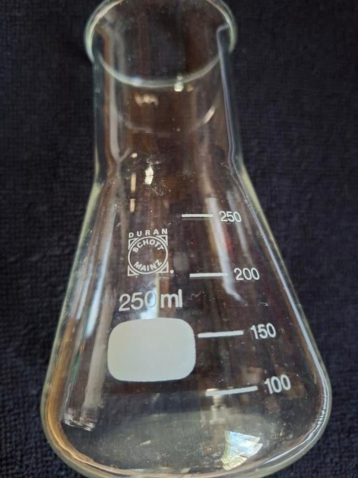 Erlenmeijer brede mond hittebestendig 250 ml, Ophalen of Verzenden, Overige typen