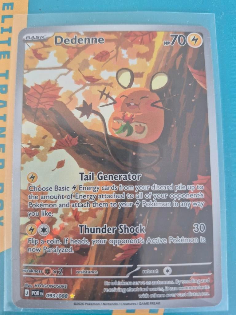 Pokémon kaart Dedenne 093/088, Hobby en Vrije tijd, Verzamelkaartspellen | Pokémon, Ophalen of Verzenden
