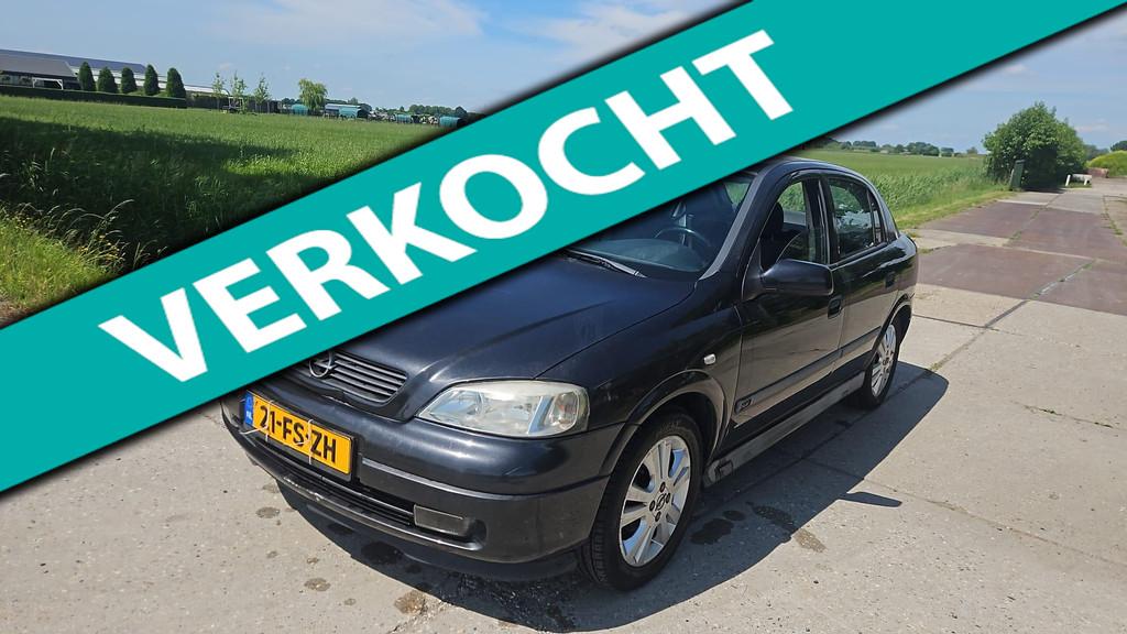 Opel Astra 1.6 Sport/ 8v/ 8 klepper/ airco/ 5 deurs, Metallic lak, 1063 kg, Gebruikt, 4 cilinders