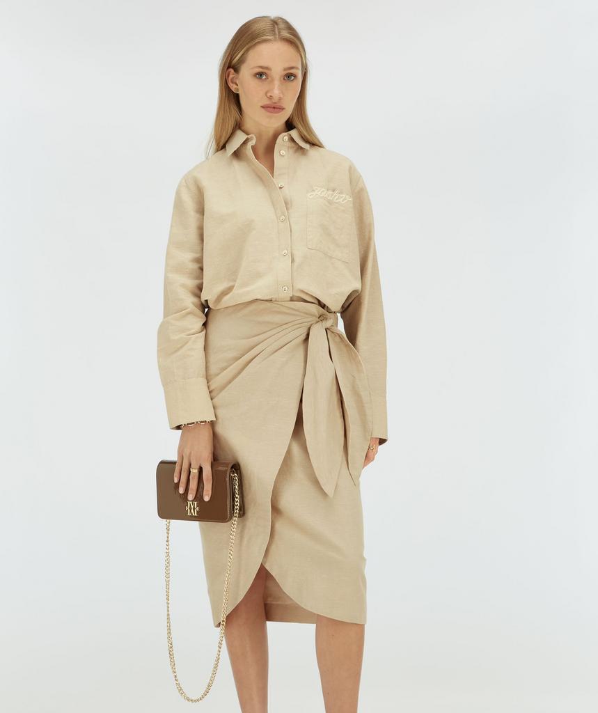 Josh V overslagrok, nieuw met kaartje, maat XXS, met plooi, Beige, Nieuw, Ophalen of Verzenden, Knielengte