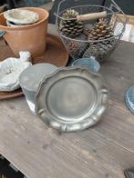 Antieke tinnen schaal - Decoratieve schaal, Antiek en Kunst, Antiek | Schalen, Ophalen of Verzenden