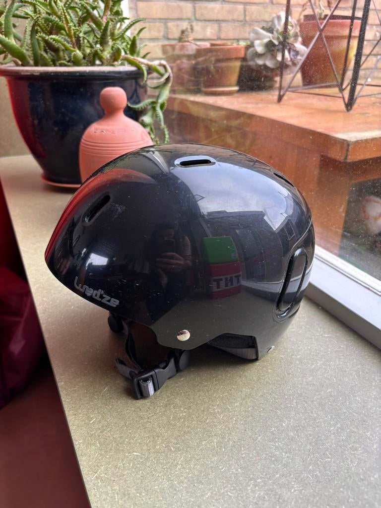 Zwarte skihelm van Wed’ze, maat 53-56, XS, Overige merken, Gebruikt, Overige typen, Ophalen of Verzenden