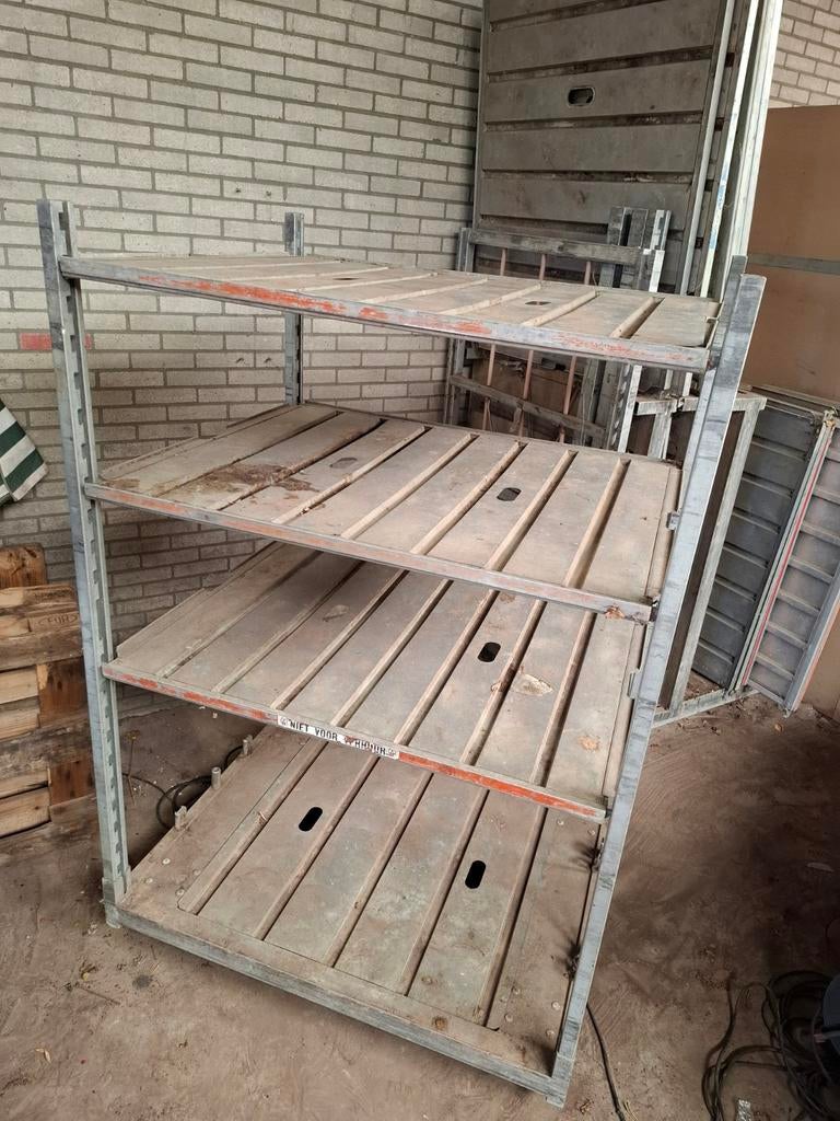 Aluminium (bloemen) veilingkarren / stapelwagens, Doe-het-zelf en Verbouw, Transportwagens, Ophalen of Verzenden