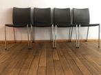4 Zanotta stoelen zwart, Ophalen, Gebruikt, Zwart, Italian Design