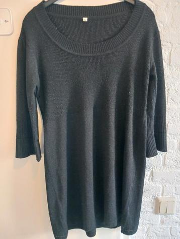 Zwarte trui met zilveren glitters  maat L beschikbaar voor biedingen