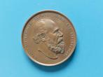 Penning 25 jarig regeringsjubileum Willem 3 Utrecht 1875, Ophalen of Verzenden, Brons, Nederland