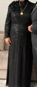 Turkse Abiye Jurk Maat 56 - Zo Goed Als Nieuw!, Ophalen, Zo goed als nieuw, Maat 46/48 (XL) of groter, Zwart