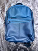 Samsonite Senzil LPT Backpack - Blauw Leder - Rugzak -, Overige merken, Gebruikt, 25 tot 40 cm, Ophalen of Verzenden