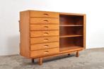 Vintage ladekast beukenhout schoolkast divider jaren 50, Huis en Inrichting, Kasten | Ladekasten, Ophalen of Verzenden, Gebruikt