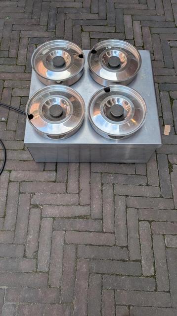 Au Bain Marie met 4 Bakken - Horeca Apparatuur beschikbaar voor biedingen