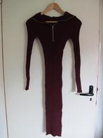 Burgundy knit hooed dress, Nieuw, Ophalen of Verzenden, Maat 36 (S), Rood