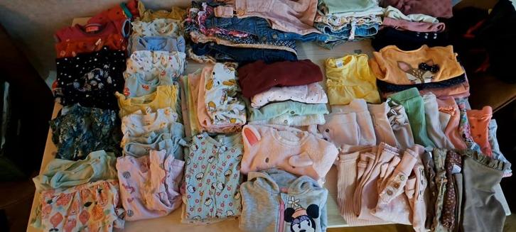 Groot kledingpakket meisjes maat 68 tot 74/80, Kinderen en Baby's, Babykleding | Baby-kledingpakketten, Zo goed als nieuw, Maat 68