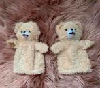 Robijn beertjes, handpop / twee stuks / 20 cm, Verzenden, Zo goed als nieuw, Overige typen