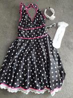 Rock en Roll halterjurk met accessoires., Kleding | Dames, Ophalen of Verzenden, Zo goed als nieuw, Maat 42/44 (L), Carnaval