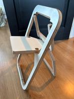 Moderne houten kinderklapstoel, Huis en Inrichting, Stoelen, Ophalen, Wit, Zo goed als nieuw, Eén