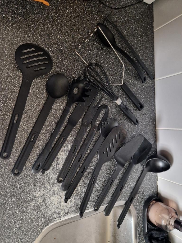 Tupperware keukenhulpjes keukengerei 11-delige set, Ophalen of Verzenden, Zo goed als nieuw