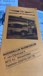 Folder bus museum, Ophalen of Verzenden, Zo goed als nieuw