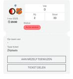 Feyenoord - Volendam, Sport en Fitness, Voetbal, Maat XL, Ophalen of Verzenden, Nieuw, Overige typen