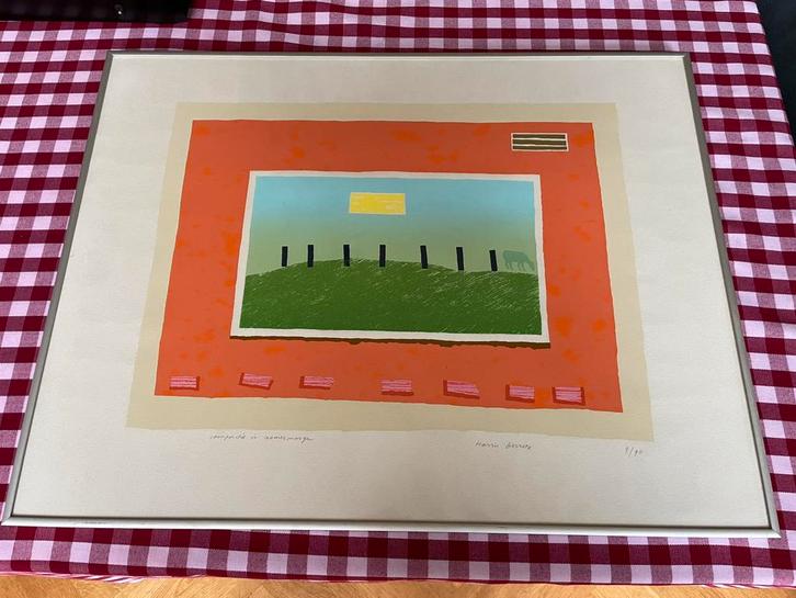 Harrie Gerritz - Compositie in Zomermorgen - 9/90, Antiek en Kunst, Kunst | Schilderijen | Modern, Ophalen