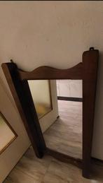 Grote Massief Houten Spiegel >20 jaar oud., Ophalen, Rechthoekig, 50 tot 100 cm, 100 tot 150 cm