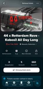 Kobosil all day long - Rotterdam rave, Tickets en Kaartjes, Evenementen en Festivals, Twee personen