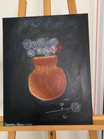 Uniek Bloemenkunstwerk – Handgemaakt met Detail 40x60cm, Verzenden