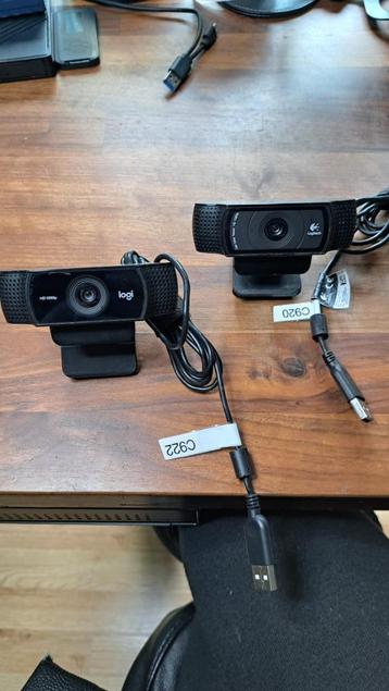 logitech c922 en c920 als SET te koop beschikbaar voor biedingen