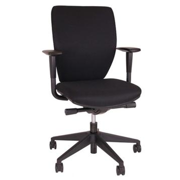 MN Juliet Bureaustoel NEN-EN 1335 Zwarte Stof Zwart Voetkrui beschikbaar voor biedingen