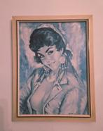 Zigeunerin schilderij/print vintage jaren 70, Ophalen of Verzenden