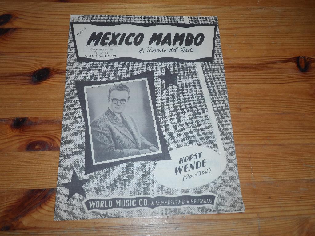 Mexico mambo - roberto del gado - horst wende, Gebruikt, Gitaar, Ophalen of Verzenden, Artiest of Componist