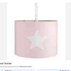 Licht roze hanglamp met witte ster Karwei type Eefje, Ophalen of Verzenden, Zo goed als nieuw, Lamp