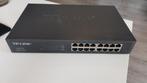 TP-Link TL-SG1016D 16-Port Gigabit Switch, Ophalen of Verzenden, Gebruikt