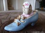 Beswick Beatrix Potter "Old woman in a shoe" BP2a Gold oval, Ophalen of Verzenden, Nieuw, Dier