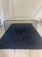 glazen salontafel, Huis en Inrichting, Ophalen, 50 tot 100 cm, Vierkant, 50 tot 100 cm