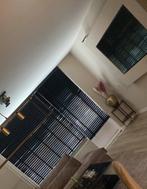 Zwarte houten jaloezieën voor woonkamer en keuken, Ophalen, Zwart, Hout, Zo goed als nieuw