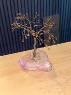 Kristallen Boom op Rozenkwarts Houder, Ophalen, Zo goed als nieuw