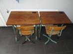School tafeltje + stoeltje Vintage jaren 60/70, Huis en Inrichting, Tafels | Eettafels, Ophalen, Overige materialen, Gebruikt
