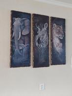 Houten wandpanelen, met dierenafbeeeldingen., Ophalen