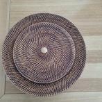 Birma riet grote ronde doos met houten knop, Ophalen of Verzenden, Overig